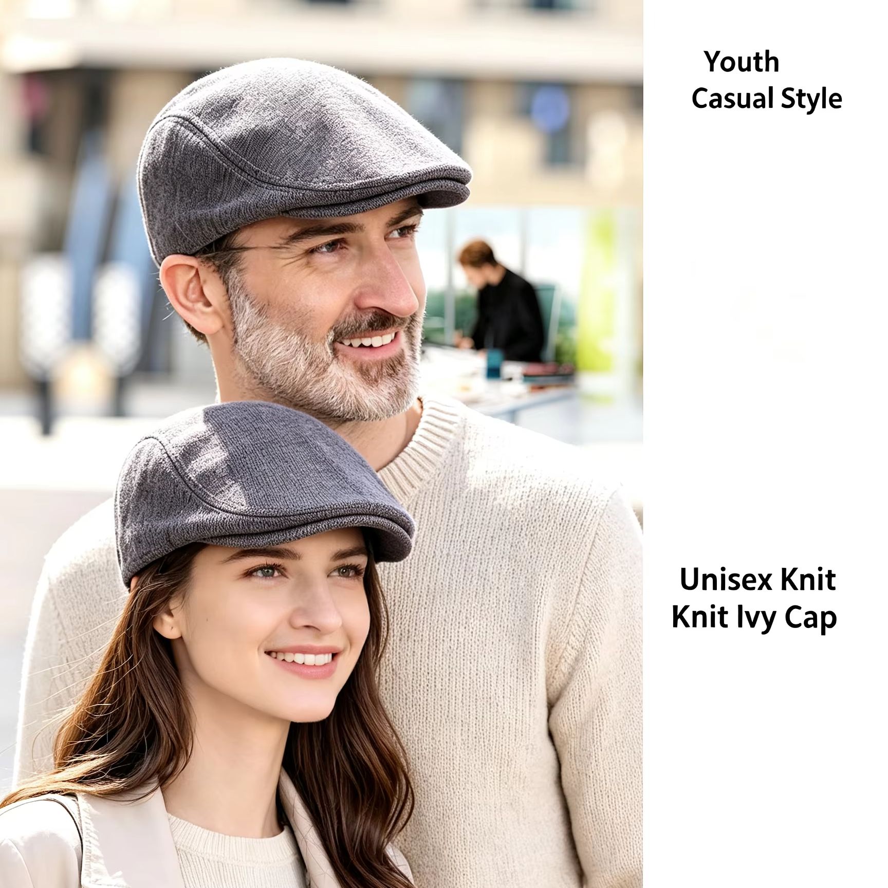 Newsboy Cap Ivy - Klasyczne vintage czapki typu newsboy dla