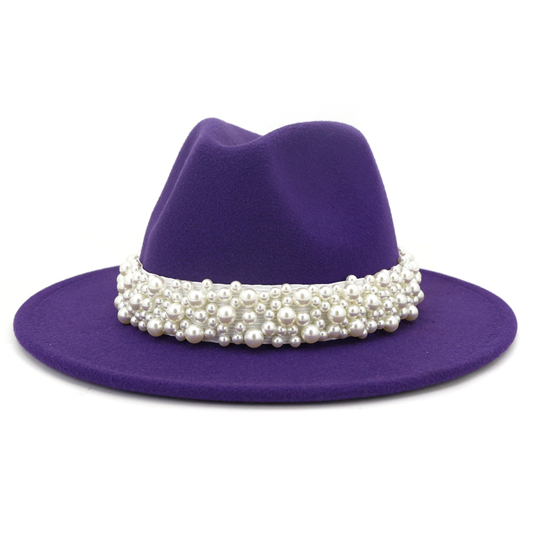 Fedora Hat Wool - Kapelusze Fedora Damskie Wełniane Kapelusze Panama